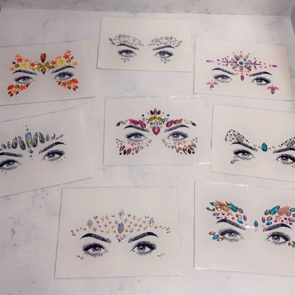 ✨SPECIAL 3 For $10 ✨ Face Jewelry 💎Face Gems  ✨ Costume Jewels 💫 Eye stickers